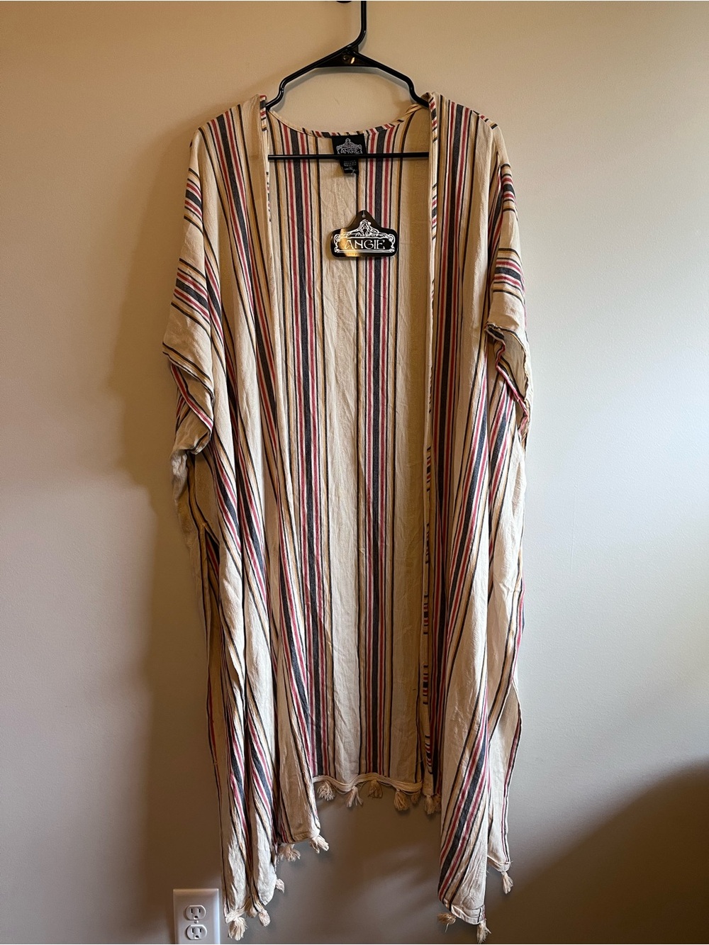 🚨 Angie Striped Tassel Kimono Duster - CALLOUTS! 🚨